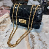 Best quality, croc-embossed synthetic leather sling bag. Textured multipack, free size (8x7x5 inches)